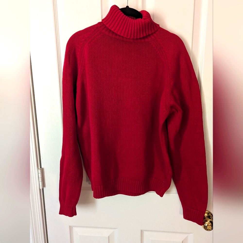 Lands' End Women's Sweater red